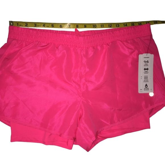 NWT RBX Athletic Shorts Built in Compression Size Large Moisture Wicking - Picture 5 of 9